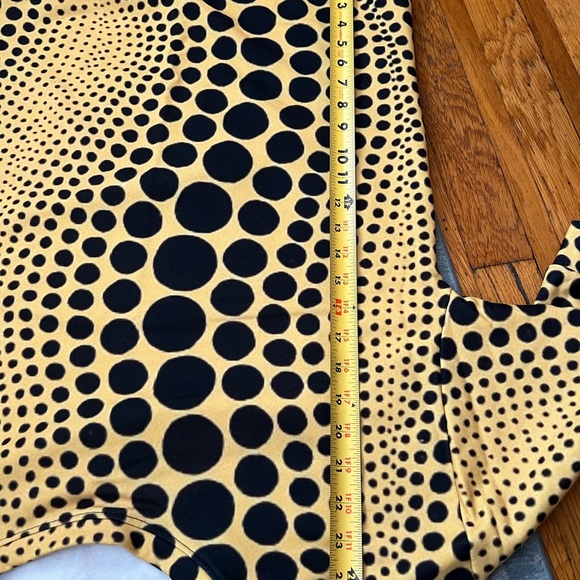 Kusama Pumpkin Dot Print Sweatshirt with Cozy Fleece inside - Picture 8 of 8